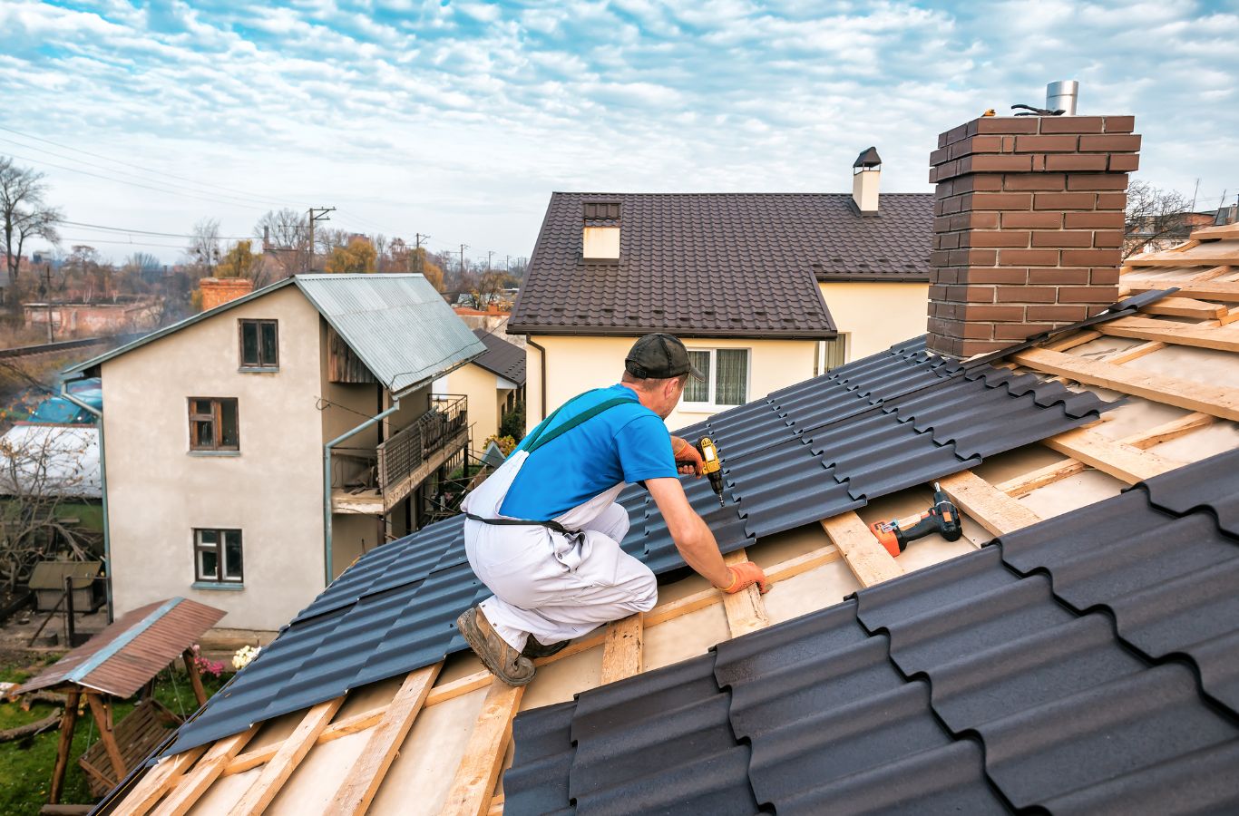 Relax Roofing team installing new shingles on a residential roof in St. Tammany Parish, ensuring long-lasting protection.